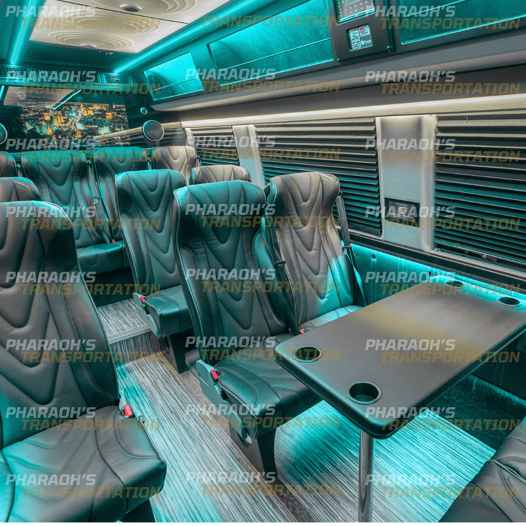 Black Mercedes Sprinter shuttle van limo in Milwaukee Wisconsin Black Mercedes Sprinter shuttle van limo in Milwaukee Wisconsin