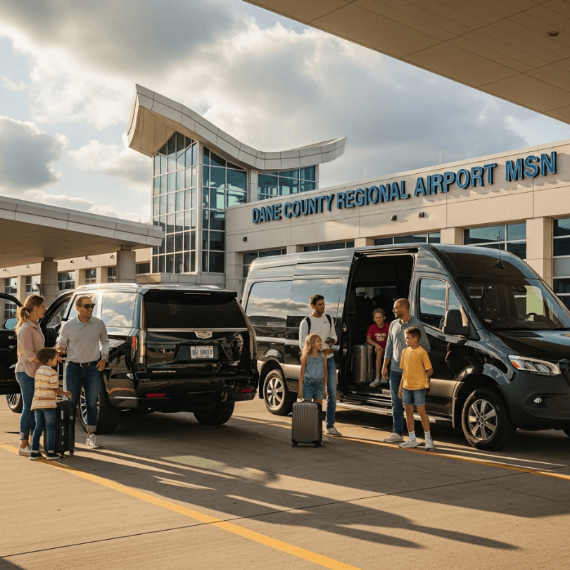 Dane County Regional Airport (MSN) Limo Service for Pickups & Drop-offs