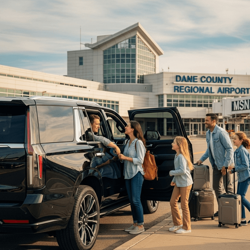 Madison Limo Company with reliable limo service for Dane County Regional Airport (MSN) pickups and drop-offs
