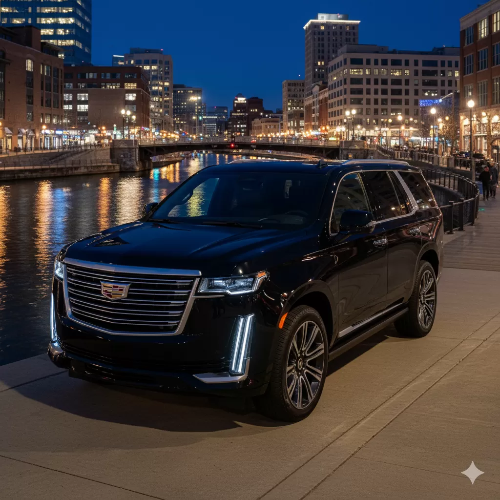 Milwaukee's best limo & black car service — Pharaoh's Transportation fleet
