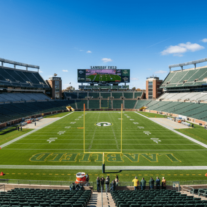 Lambeau Field in Green Bay Wisconsin Lambeau Field in Green Bay Wisconsin