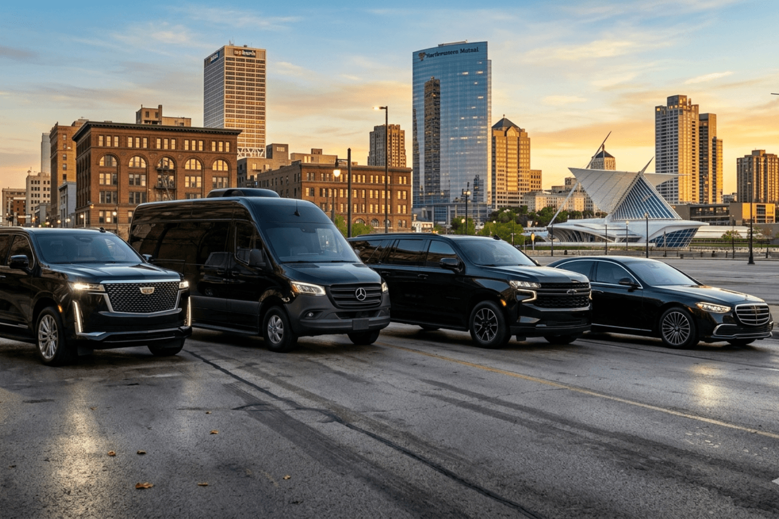 Pharaoh's Transportation luxury Oshkosh limo and black car service