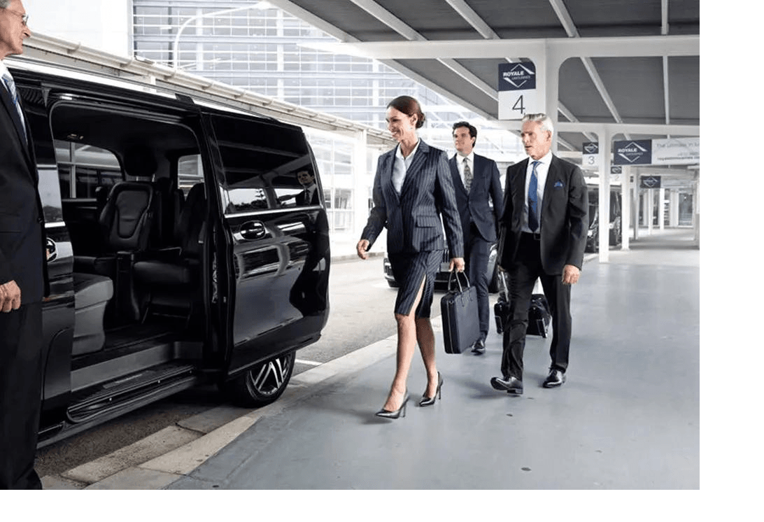 Luxury limousine service supporting travel agency coordination and airport transportation