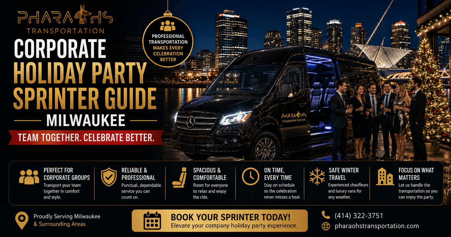 Corporate Holiday Party Sprinter Guide — Milwaukee