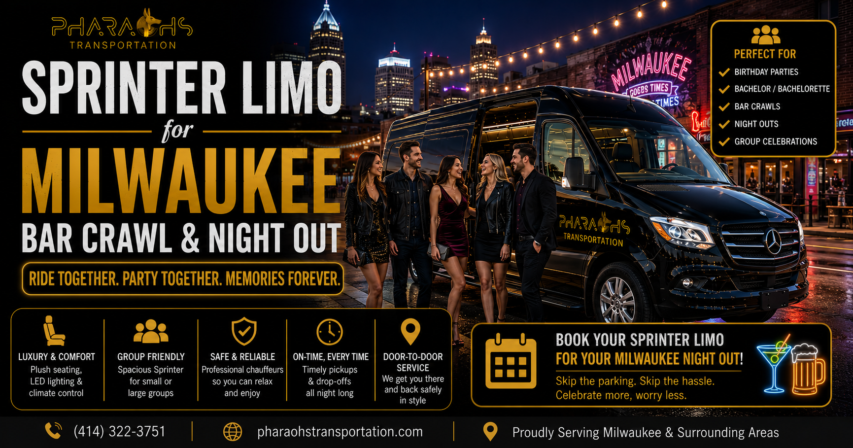 Sprinter Bar Crawl Night Out Milwaukee