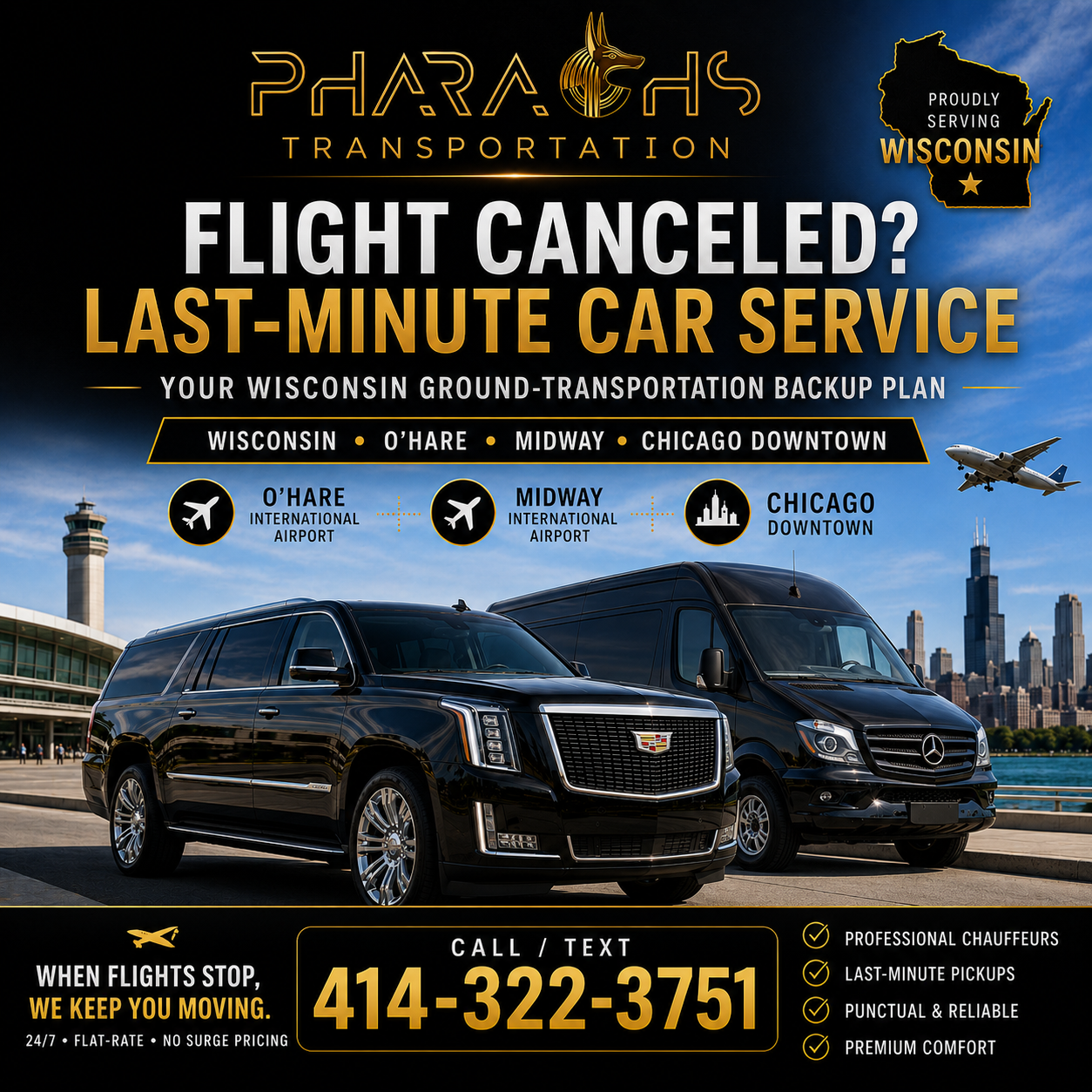 cancelled flight limo