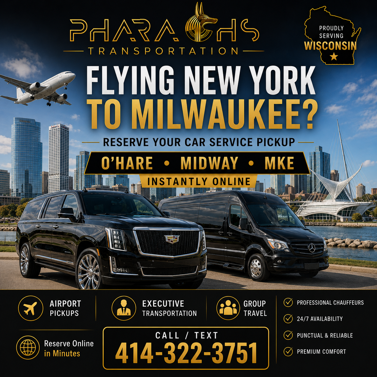 New York Flights To Milwaukee Car Service Pick up