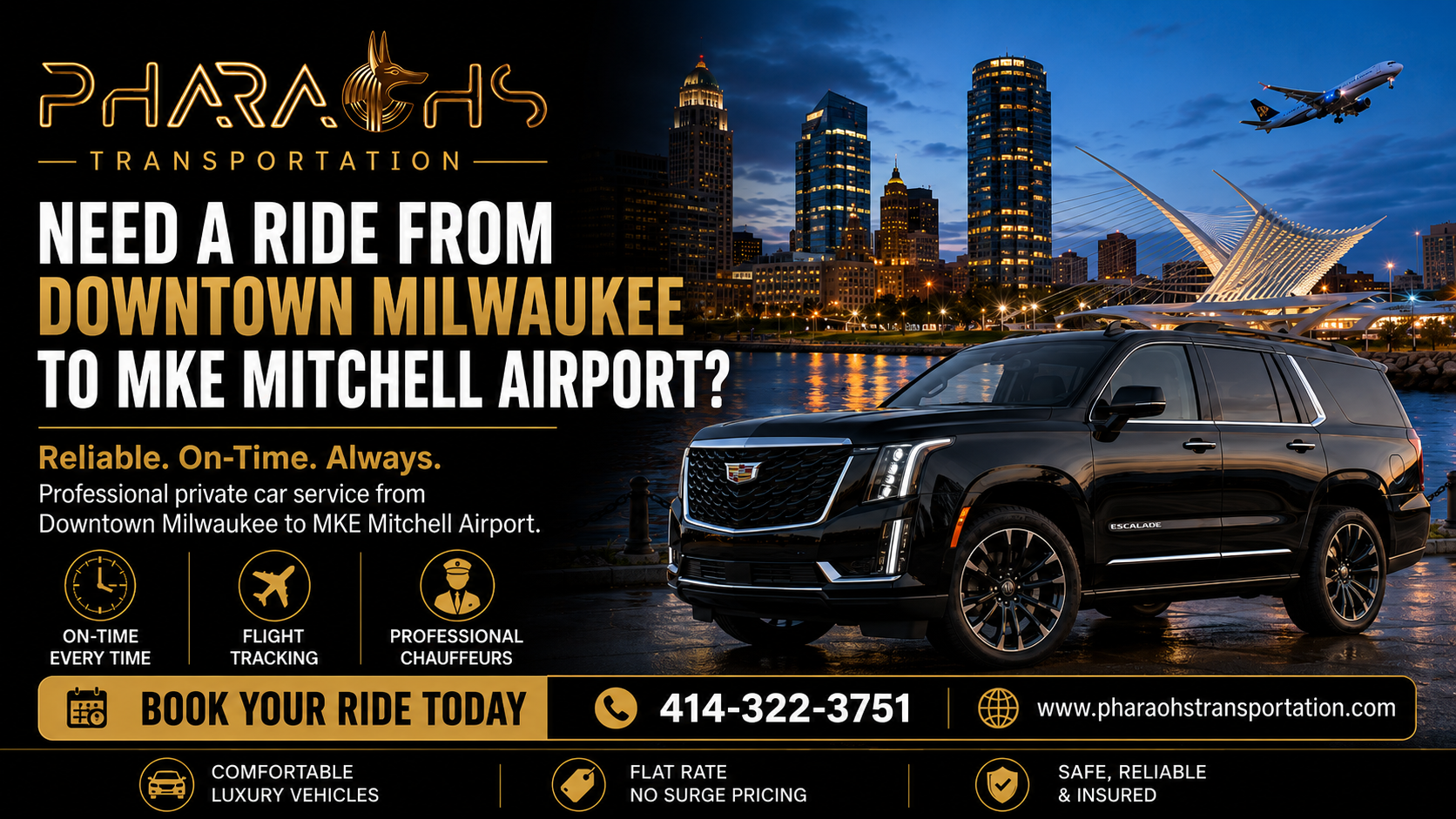 mitchell airport mke to milwaukee downtown car service