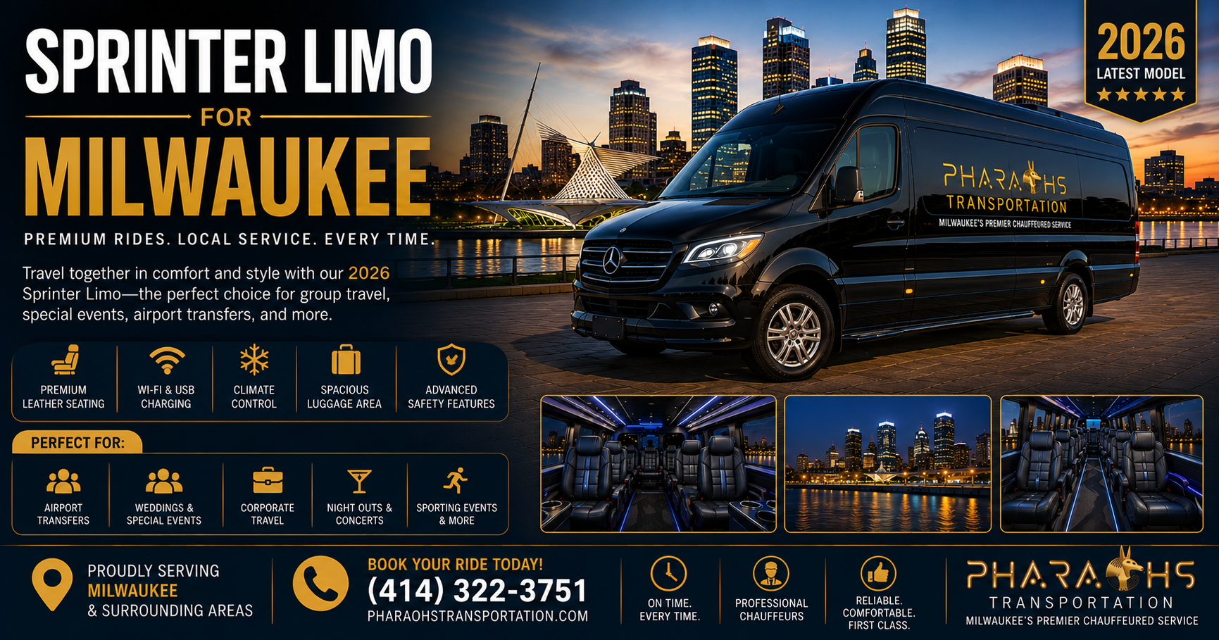Sprinter Limo Corporate Retreat Milwaukee