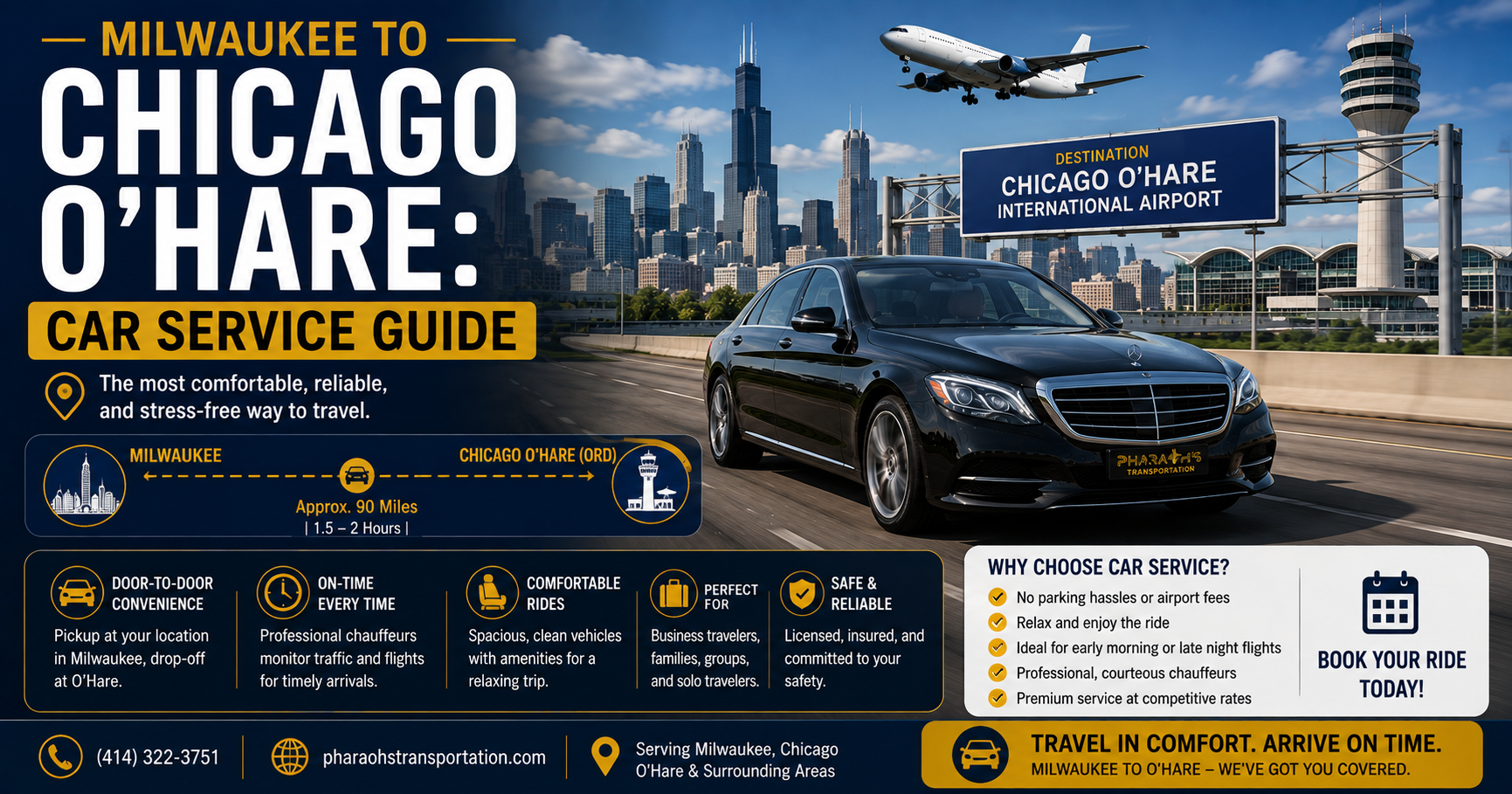 Milwaukee to Chicago O'Hare Car Service